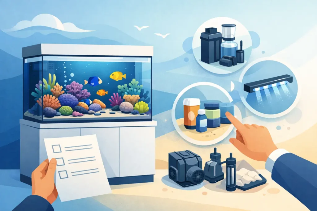 Meerwasser-Aquarium-Komplettset richtig wählen